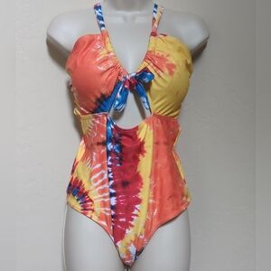 Shein Plus Sz 1X Boho Hippie Swim Suit